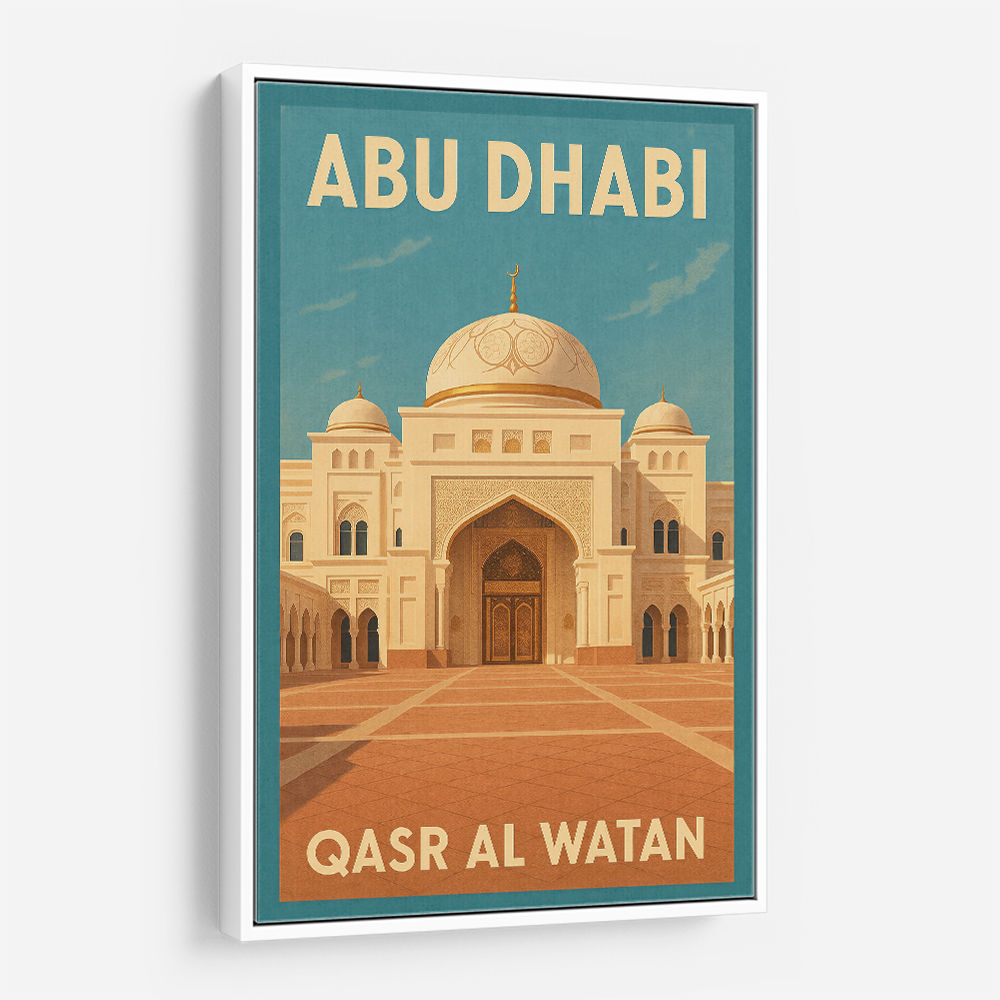 Abu Dhabi Qasr Al Watan Travel Poster Wall Art