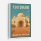 Abu Dhabi Qasr Al Watan Travel Poster Wall Art