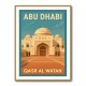 Abu Dhabi Qasr Al Watan Travel Poster Wall Art
