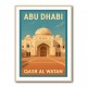 Abu Dhabi Qasr Al Watan Travel Poster Wall Art