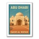 Abu Dhabi Qasr Al Watan Travel Poster Wall Art