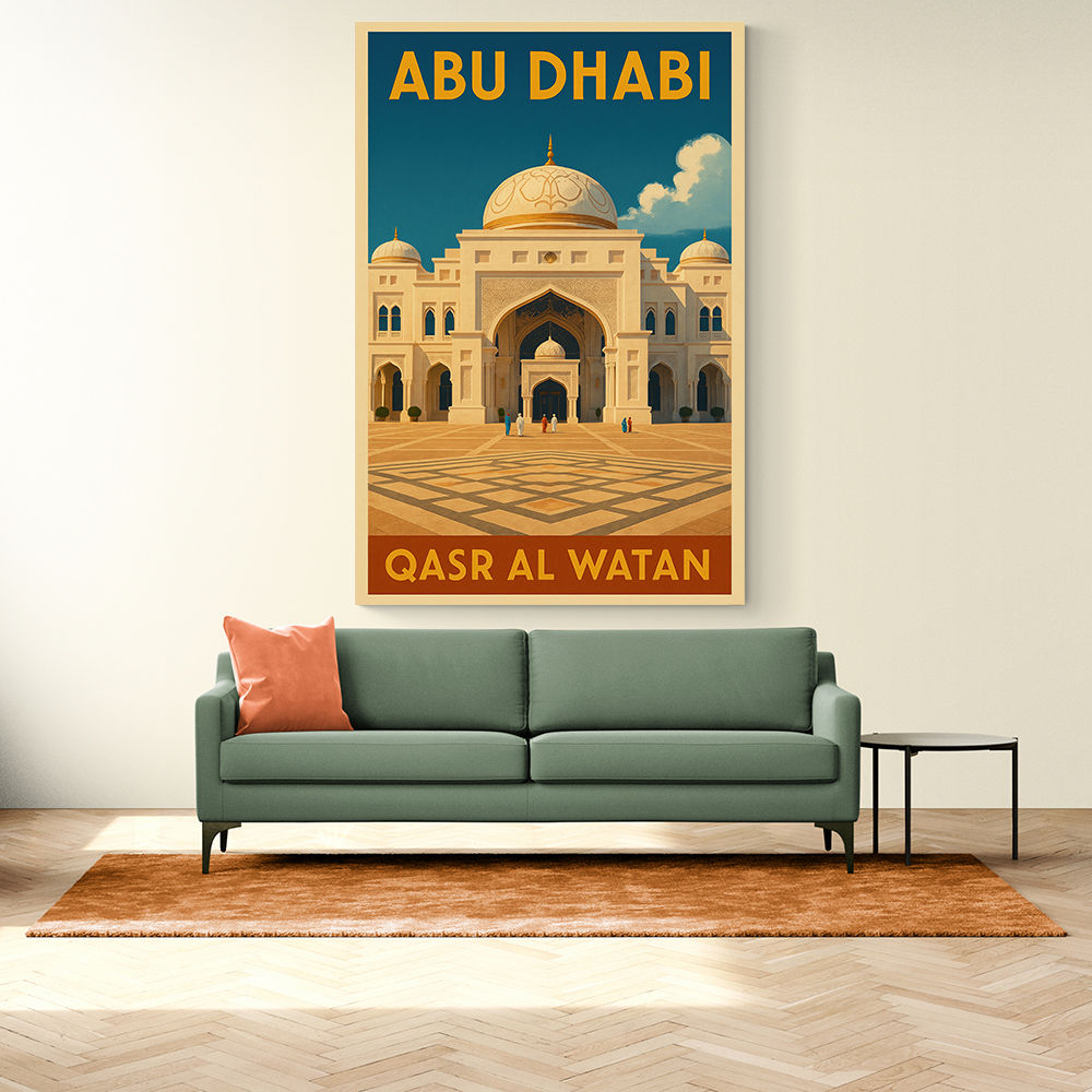 Abu Dhabi Qasr Al Watan Travel Poster 1 Wall Art