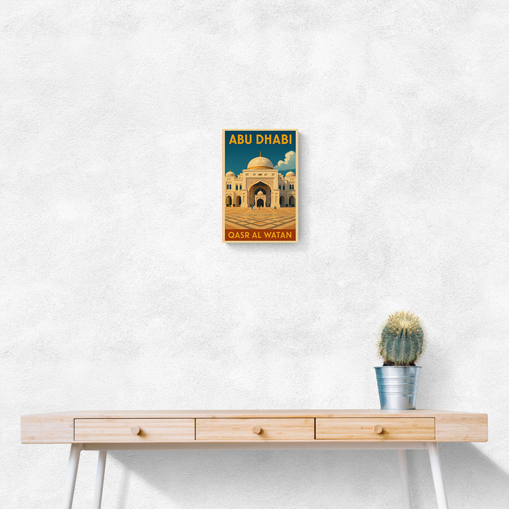 Abu Dhabi Qasr Al Watan Travel Poster 1 Wall Art