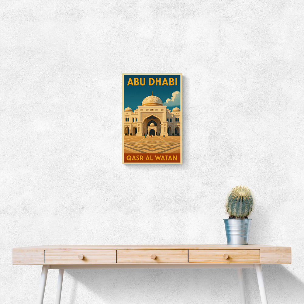 Abu Dhabi Qasr Al Watan Travel Poster 1 Wall Art