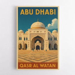 Abu Dhabi Qasr Al Watan Travel Poster 1 Wall Art