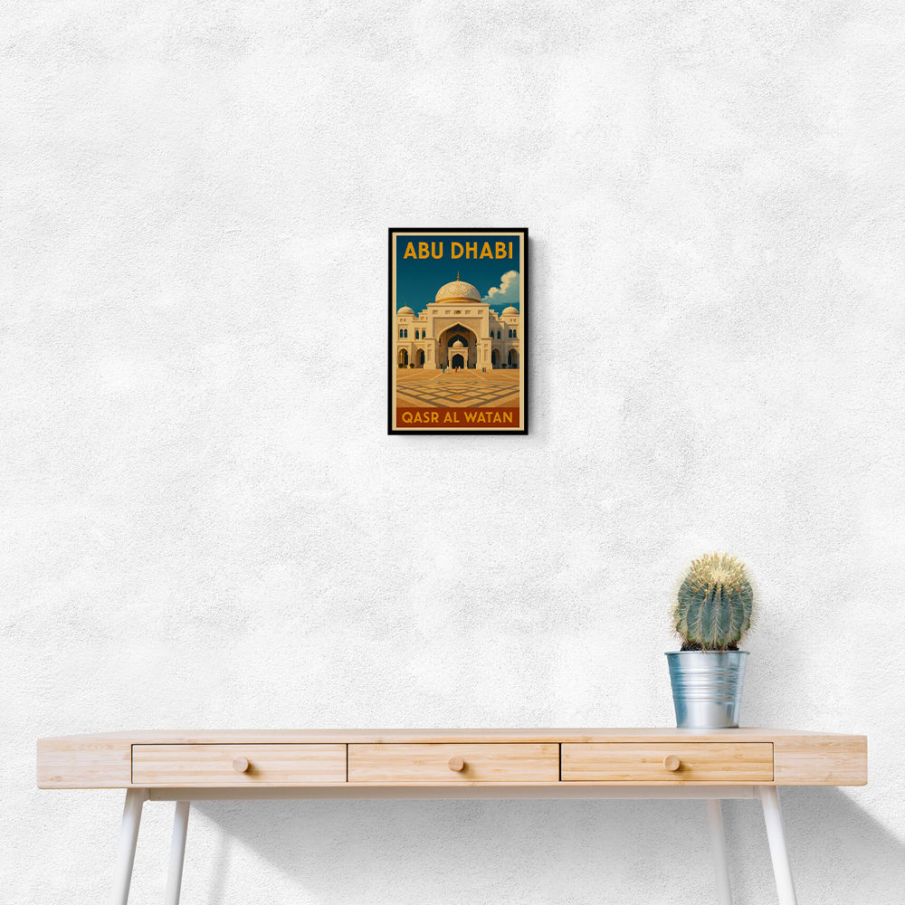 Abu Dhabi Qasr Al Watan Travel Poster 1 Wall Art