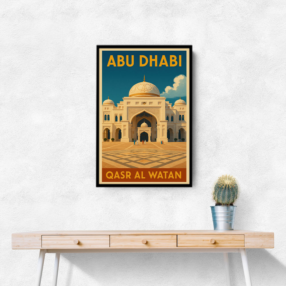 Abu Dhabi Qasr Al Watan Travel Poster 1 Wall Art