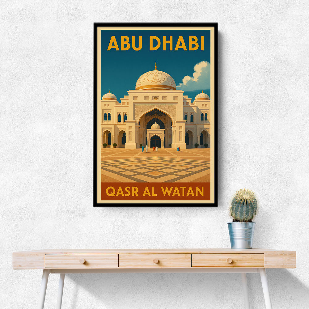 Abu Dhabi Qasr Al Watan Travel Poster 1 Wall Art