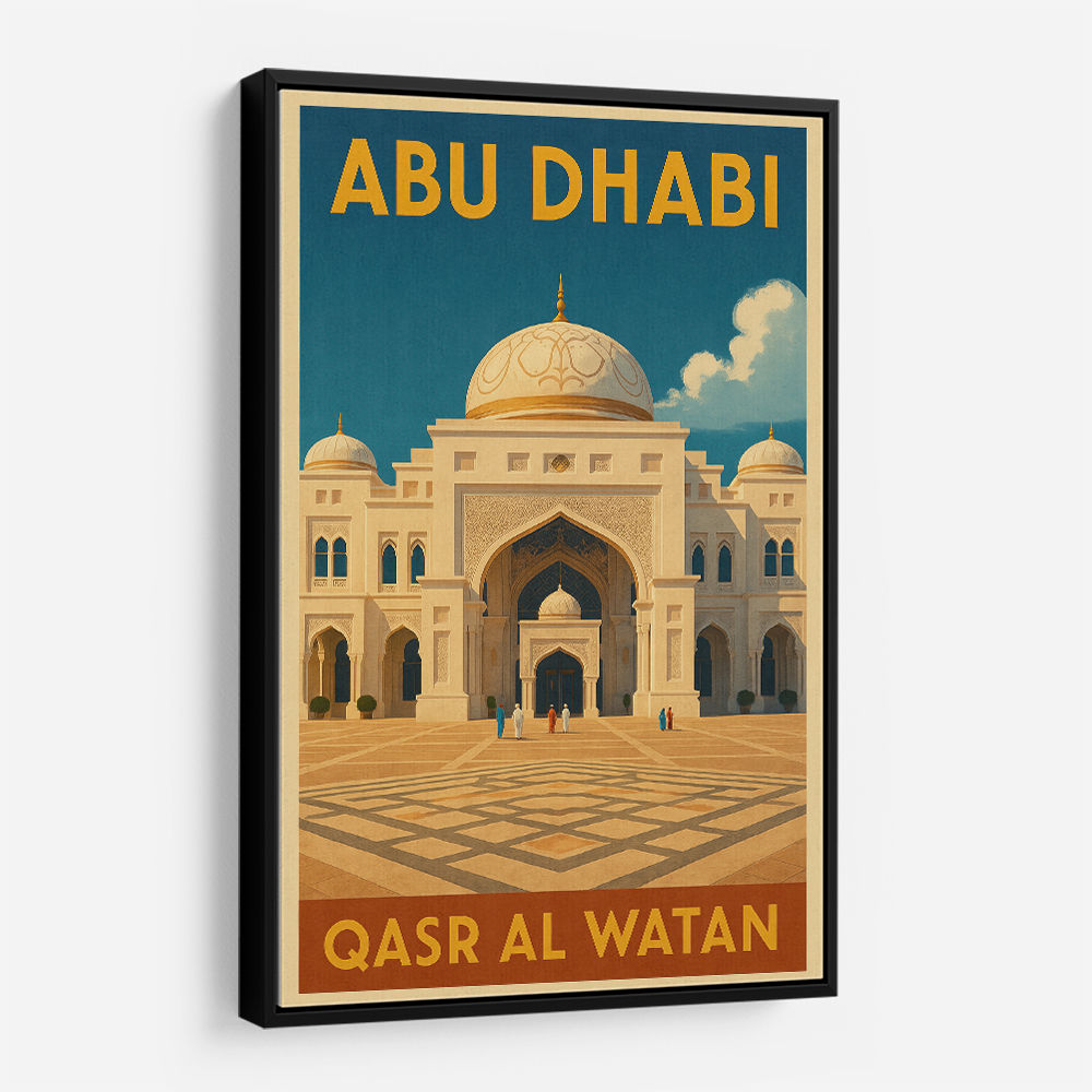 Abu Dhabi Qasr Al Watan Travel Poster 1 Wall Art
