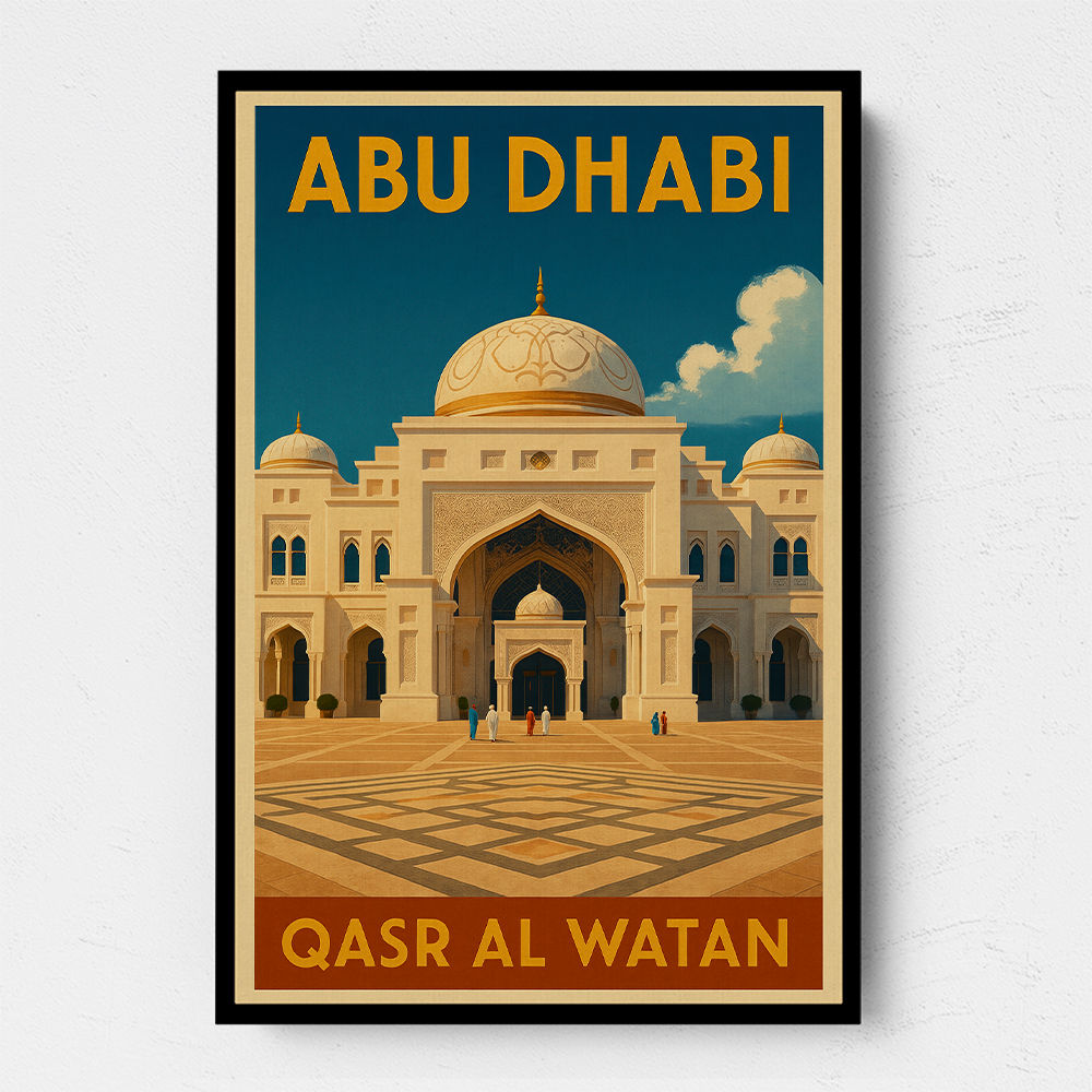 Abu Dhabi Qasr Al Watan Travel Poster 1 Wall Art
