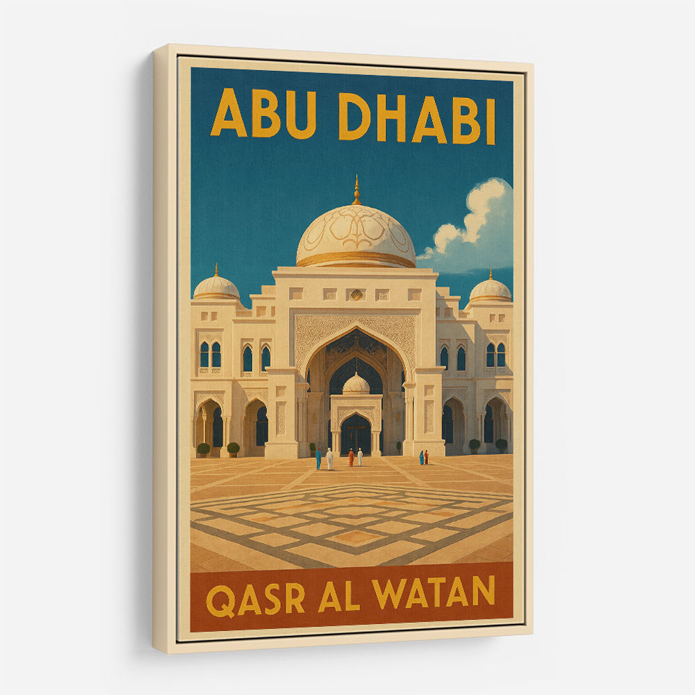 Abu Dhabi Qasr Al Watan Travel Poster 1 Wall Art