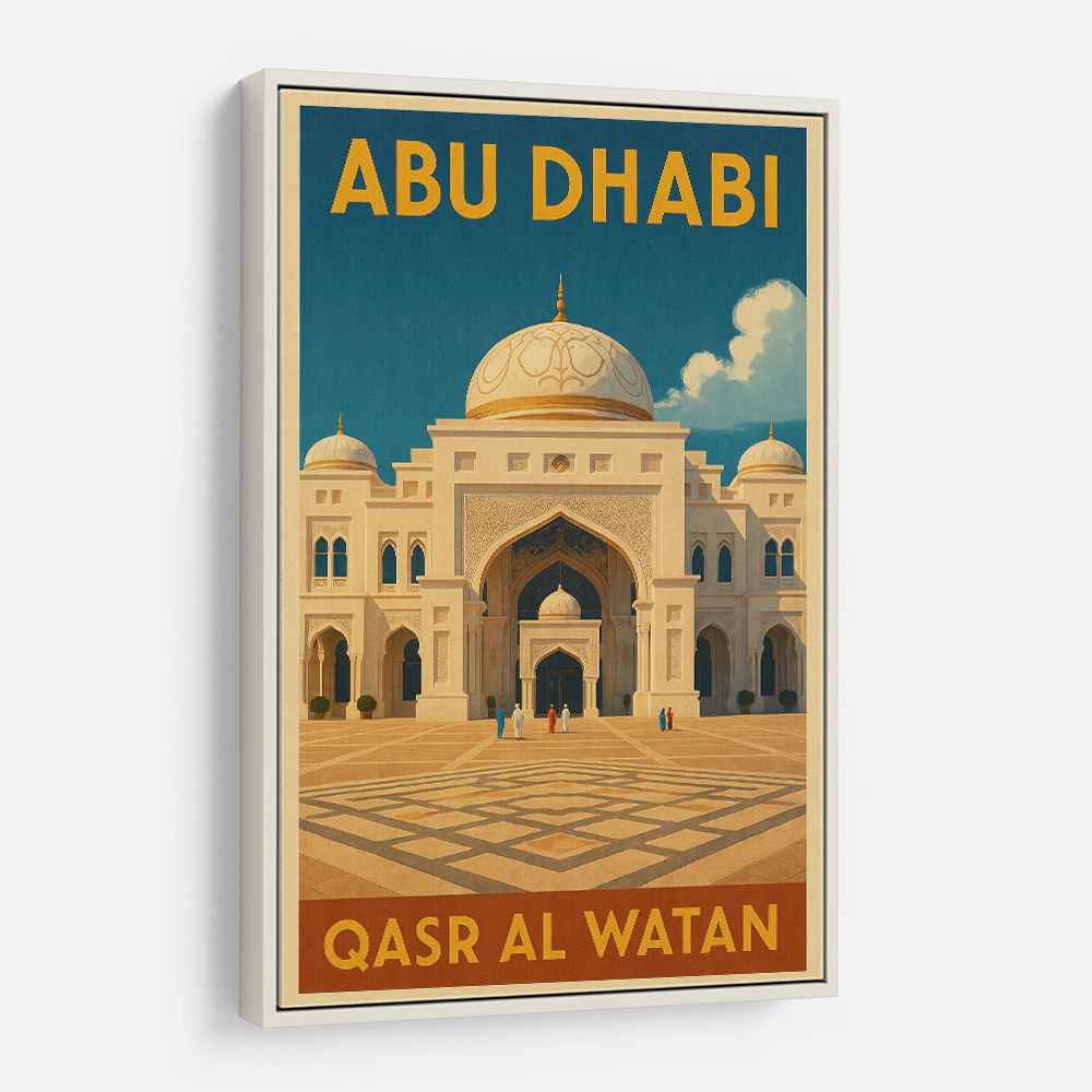 Abu Dhabi Qasr Al Watan Travel Poster 1 Wall Art