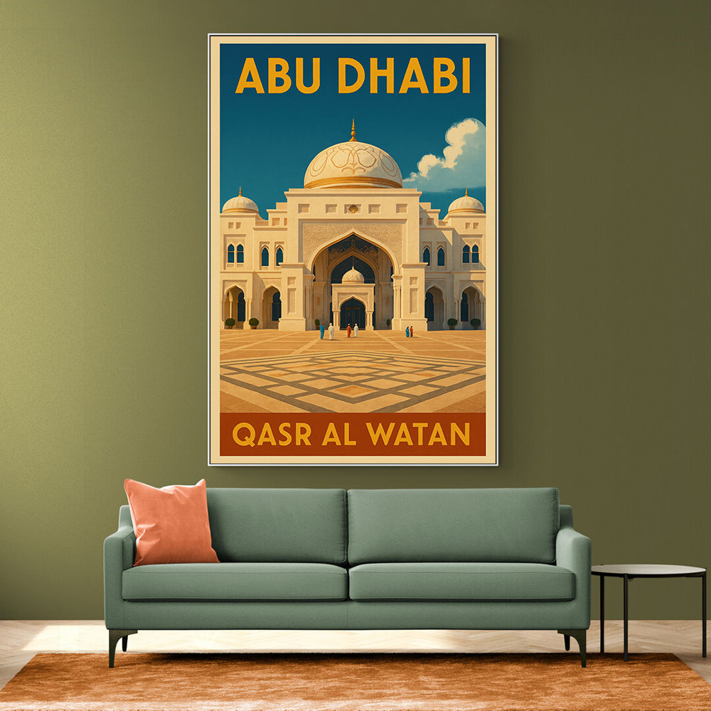 Abu Dhabi Qasr Al Watan Travel Poster 1 Wall Art
