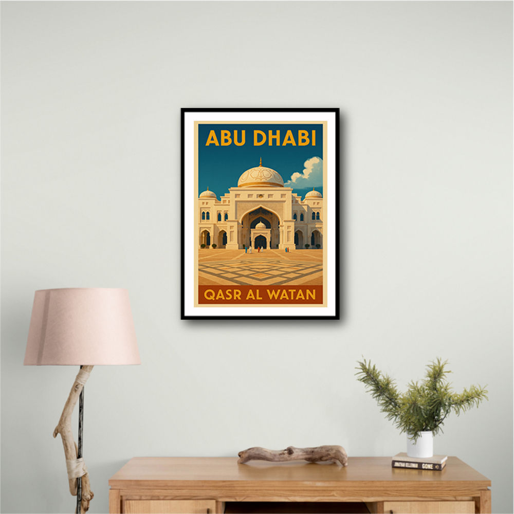 Abu Dhabi Qasr Al Watan Travel Poster 1 Wall Art