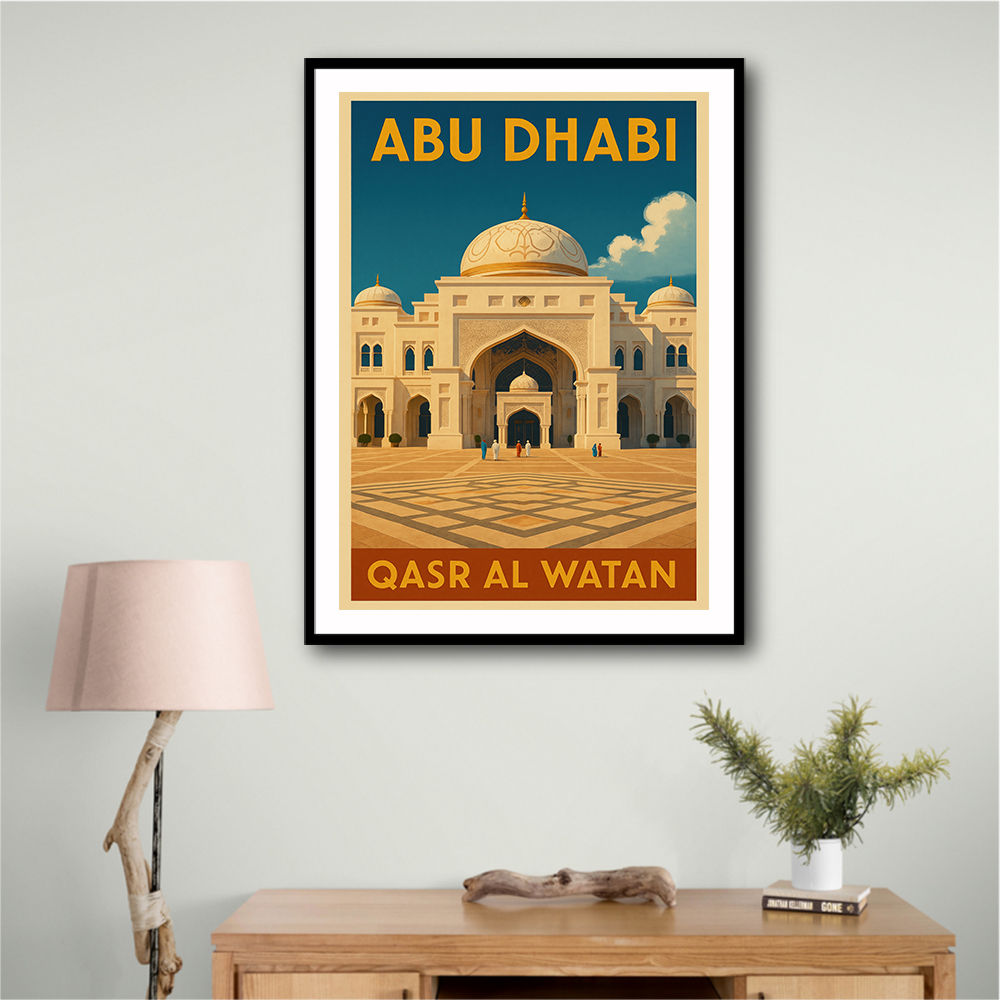 Abu Dhabi Qasr Al Watan Travel Poster 1 Wall Art