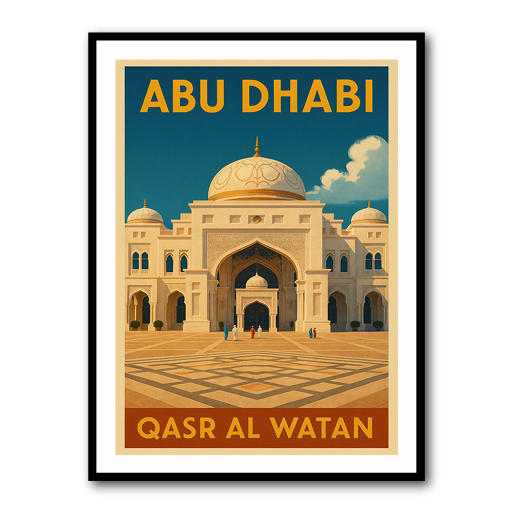 Abu Dhabi Qasr Al Watan Travel Poster 1 Wall Art
