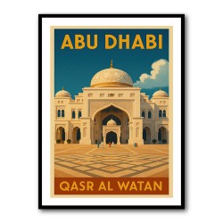 Abu Dhabi Qasr Al Watan Travel Poster 1 Wall Art