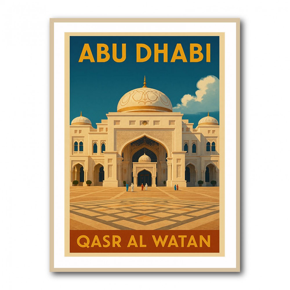 Abu Dhabi Qasr Al Watan Travel Poster 1 Wall Art