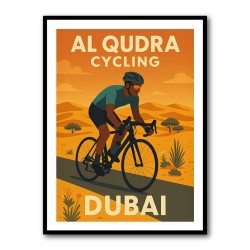 Al Qudra Cycling Dubai Wall Art