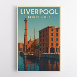 Albert Dock Liverpool Travel Poster 1 Wall Art