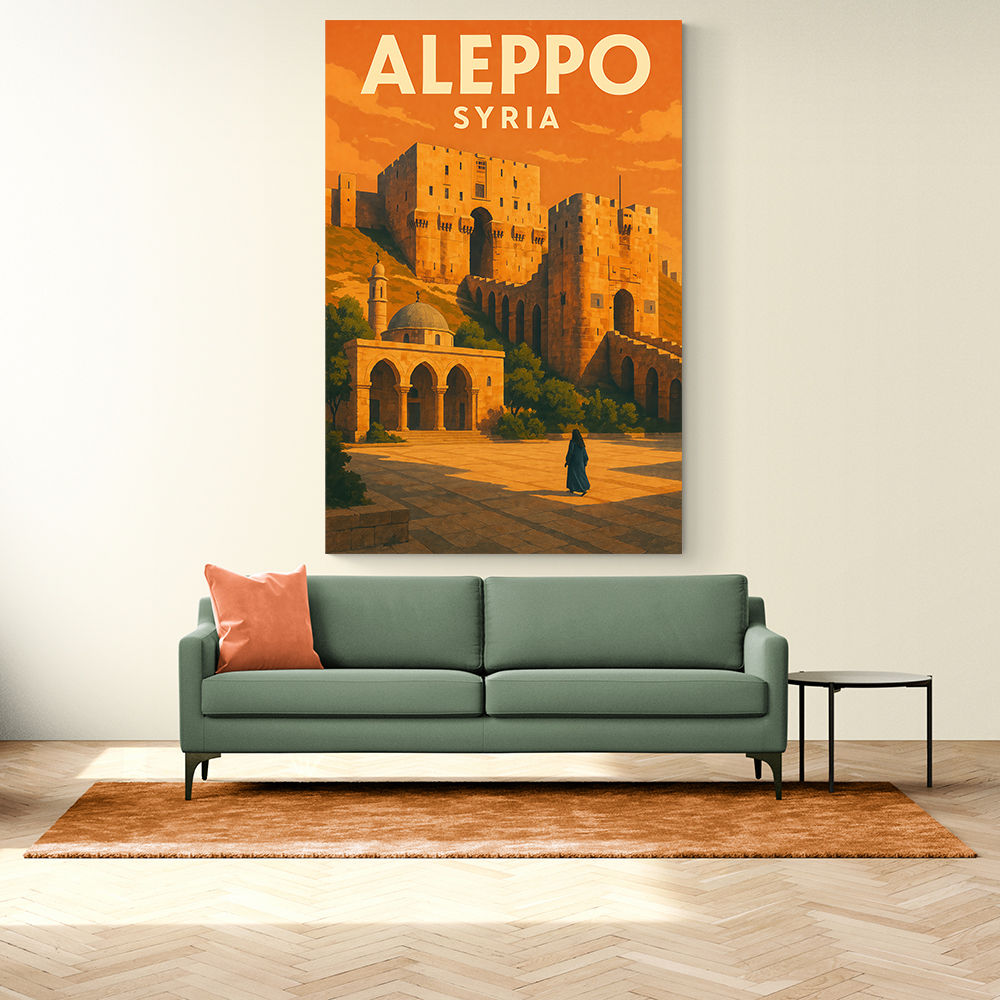 Aleppo Syria Travel Poster Wall Art