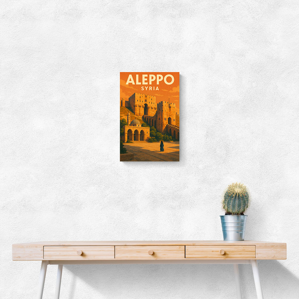 Aleppo Syria Travel Poster Wall Art