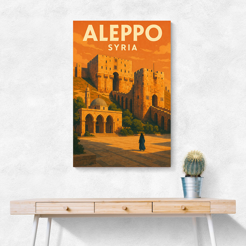 Aleppo Syria Travel Poster Wall Art