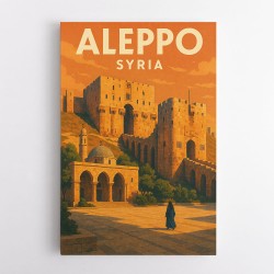 Aleppo Syria Travel Poster Wall Art