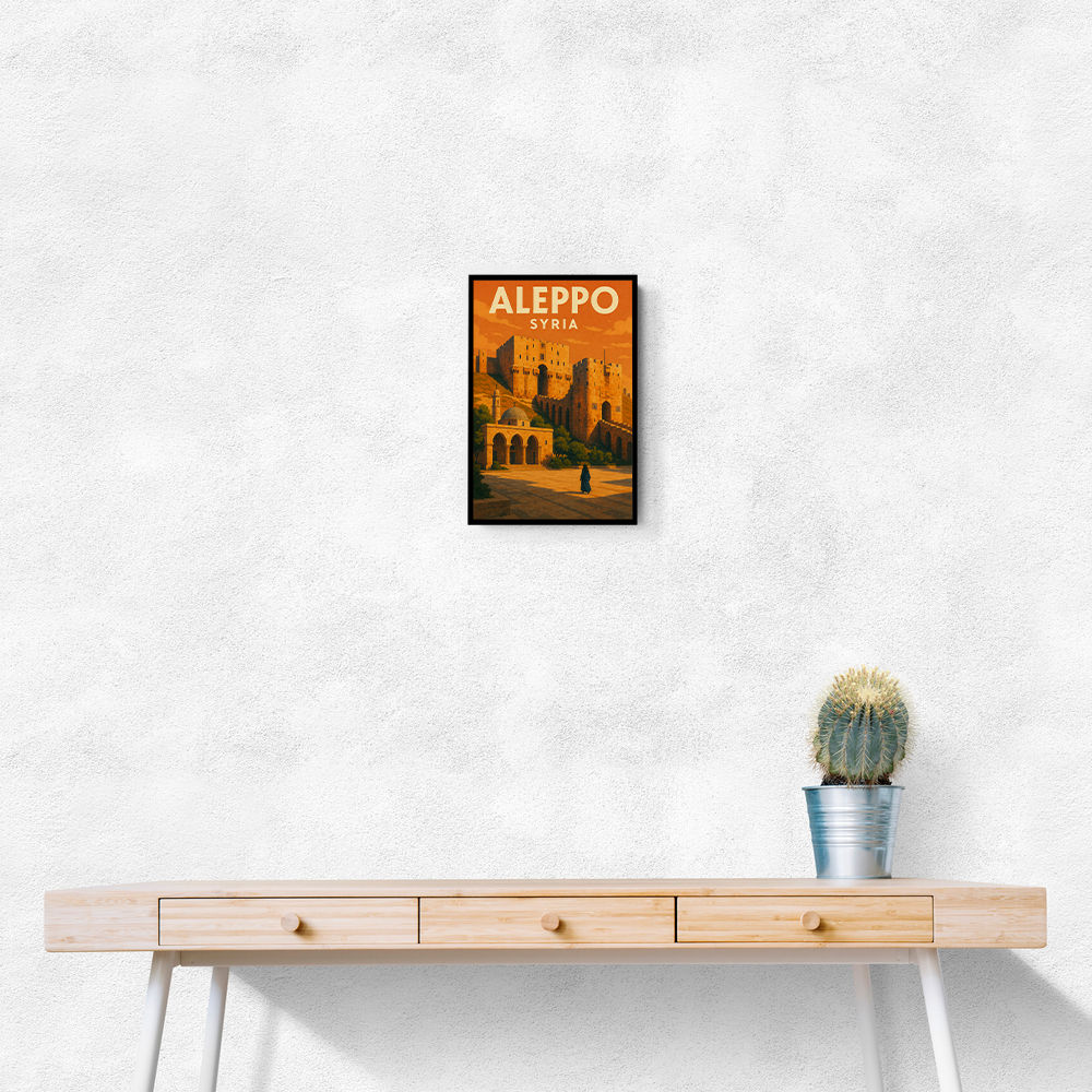 Aleppo Syria Travel Poster Wall Art