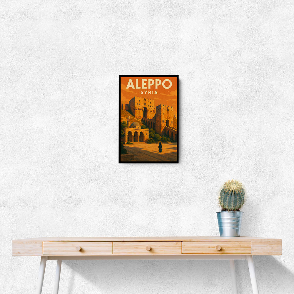 Aleppo Syria Travel Poster Wall Art
