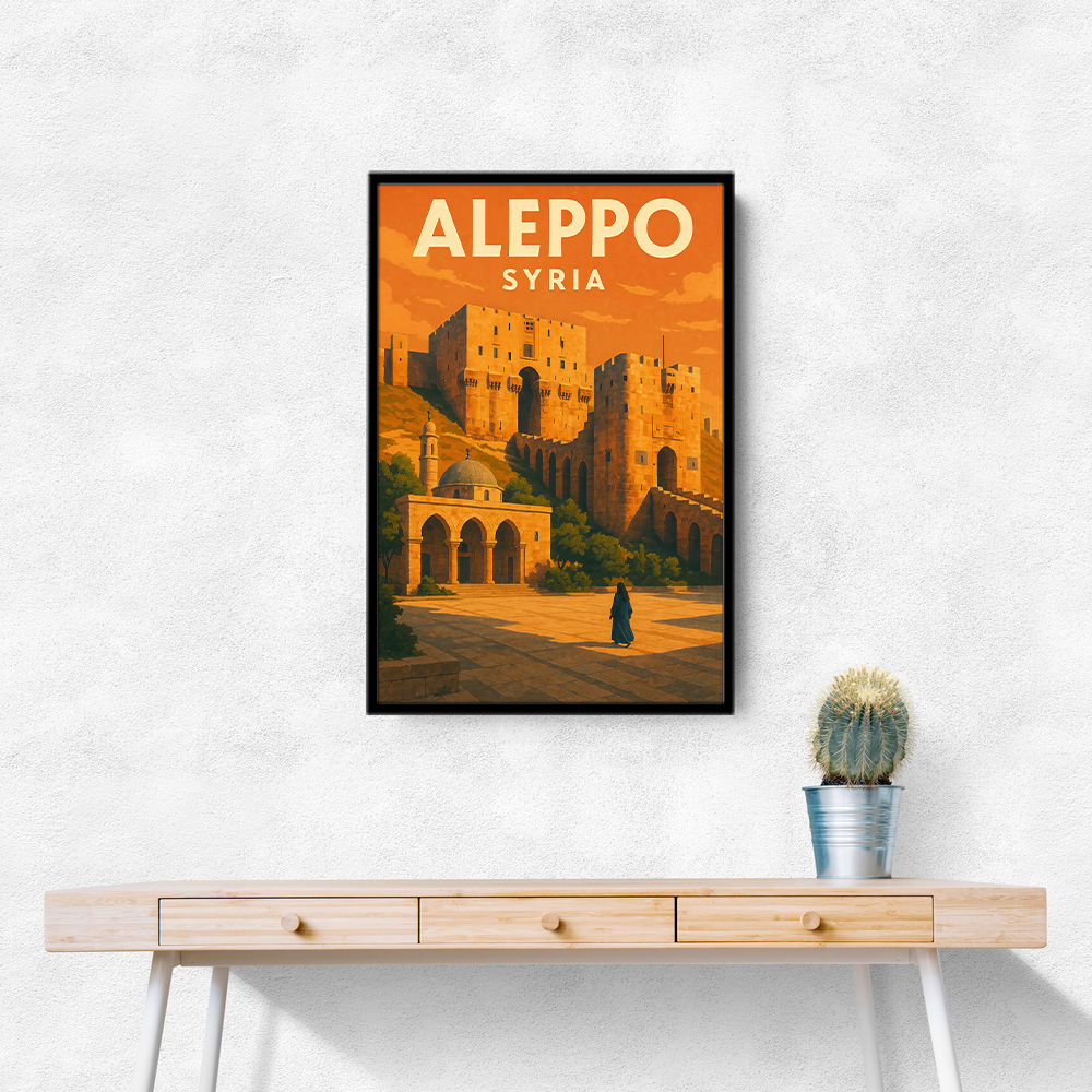 Aleppo Syria Travel Poster Wall Art