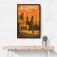 Aleppo Syria Travel Poster Wall Art