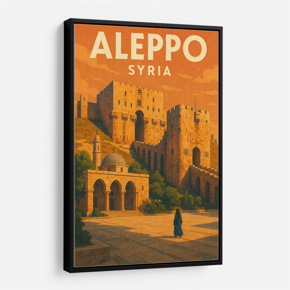 Aleppo Syria Travel Poster Wall Art