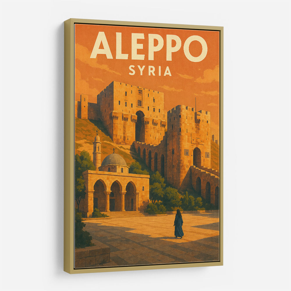 Aleppo Syria Travel Poster Wall Art