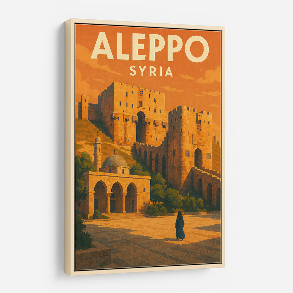 Aleppo Syria Travel Poster Wall Art