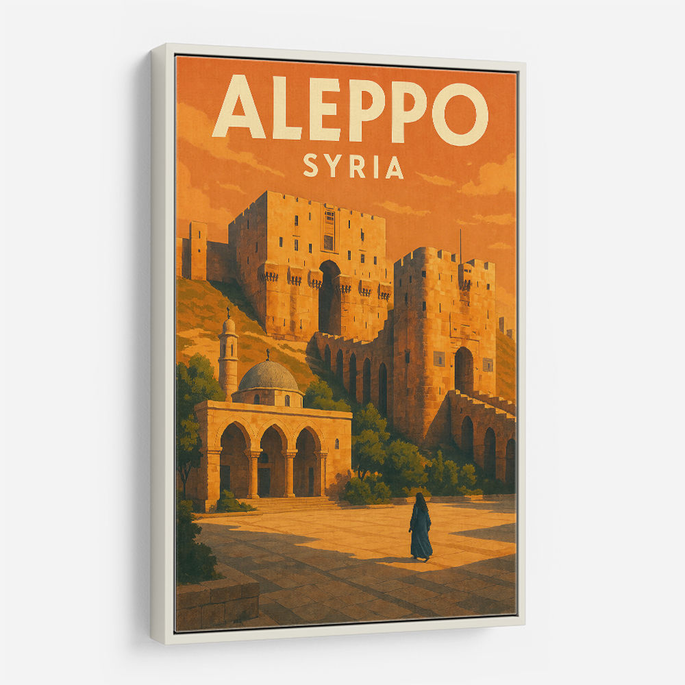 Aleppo Syria Travel Poster Wall Art