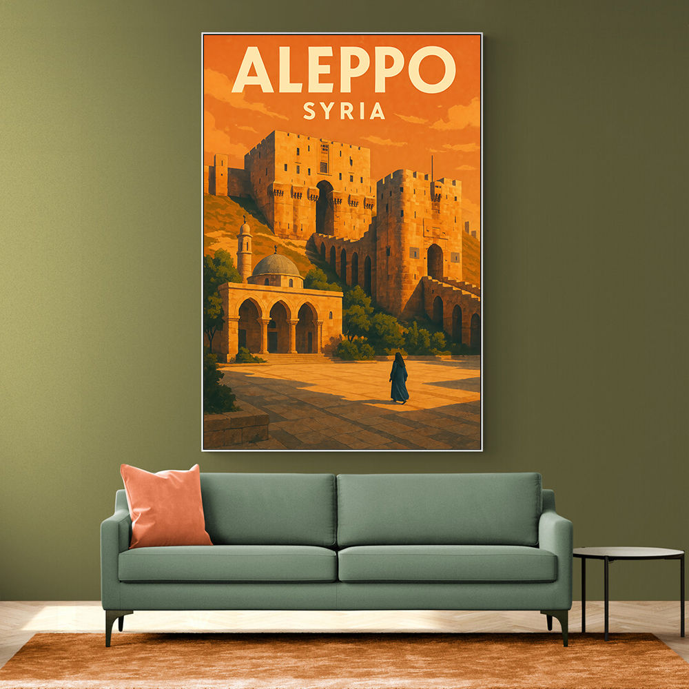 Aleppo Syria Travel Poster Wall Art