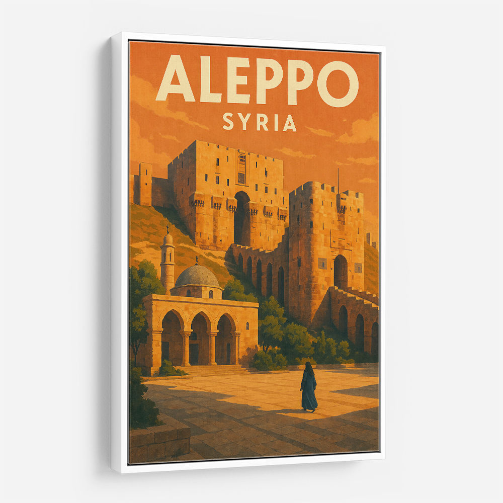 Aleppo Syria Travel Poster Wall Art