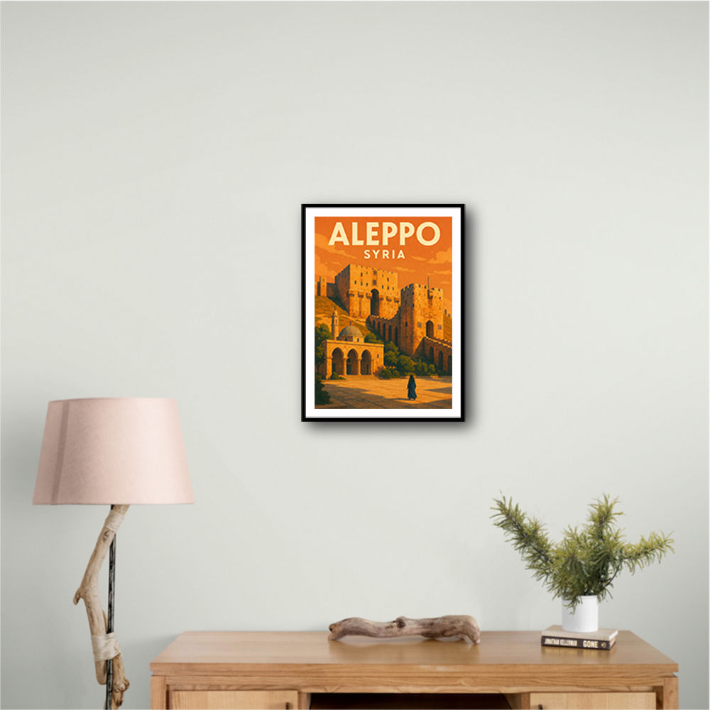 Aleppo Syria Travel Poster Wall Art