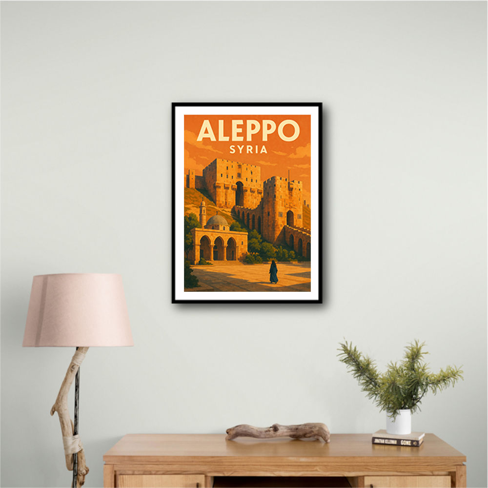 Aleppo Syria Travel Poster Wall Art