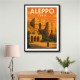 Aleppo Syria Travel Poster Wall Art