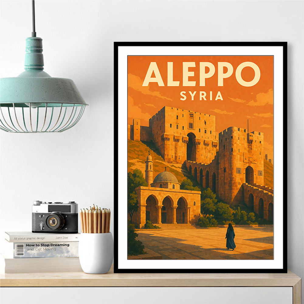 Aleppo Syria Travel Poster Wall Art