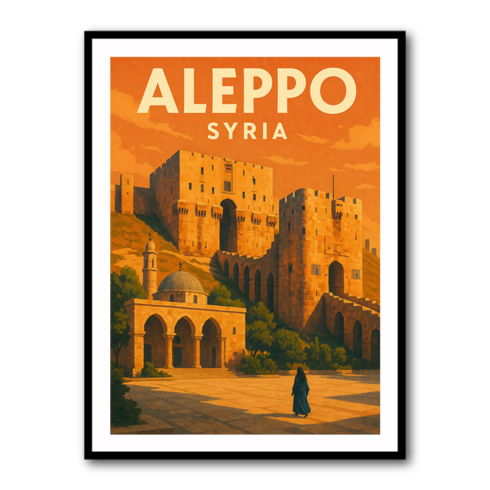 Aleppo Syria Travel Poster Wall Art