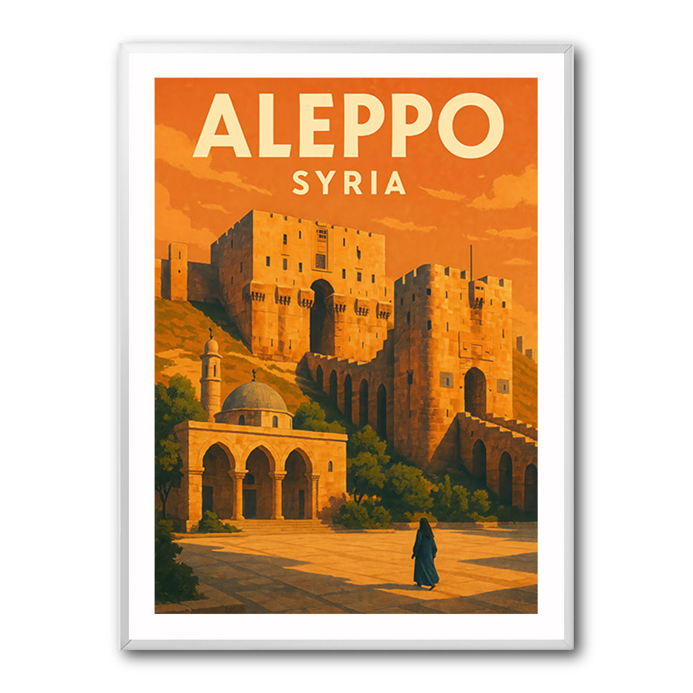 Aleppo Syria Travel Poster Wall Art