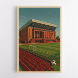 Anfield Stadium Liverpool Travel Poster 1 Wall Art