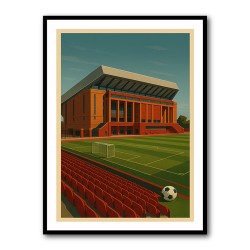 Anfield Stadium Liverpool Travel Poster 1 Wall Art