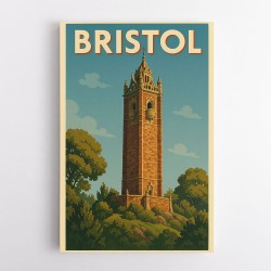 Bristol Cabot Tower Travel Poster 5 Wall Art