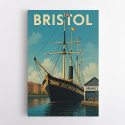 Bristol SS Great Britain Travel Poster 3 Wall Art