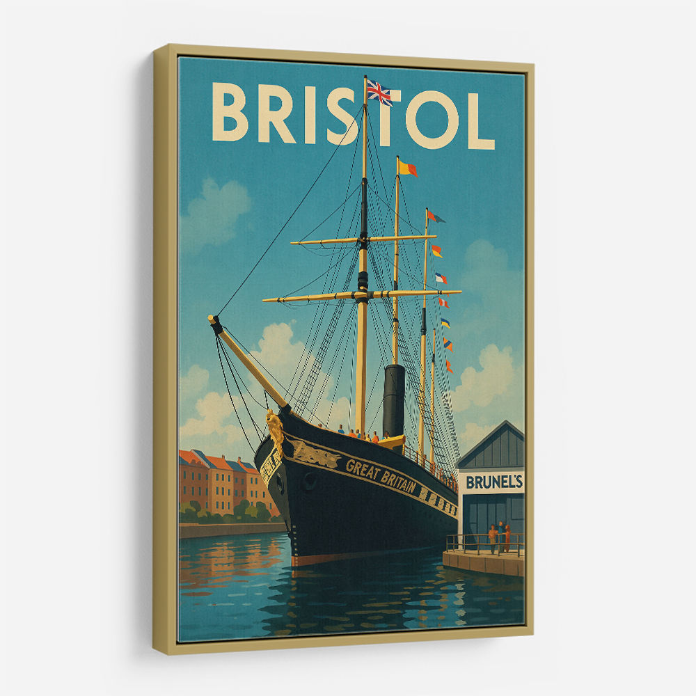 Bristol SS Great Britain Travel Poster 3 Wall Art Bristol SS Great Britain Travel Poster 3 Wall Art