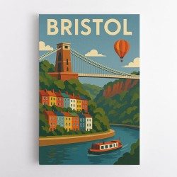 Bristol Travel Poster 1 Wall Art